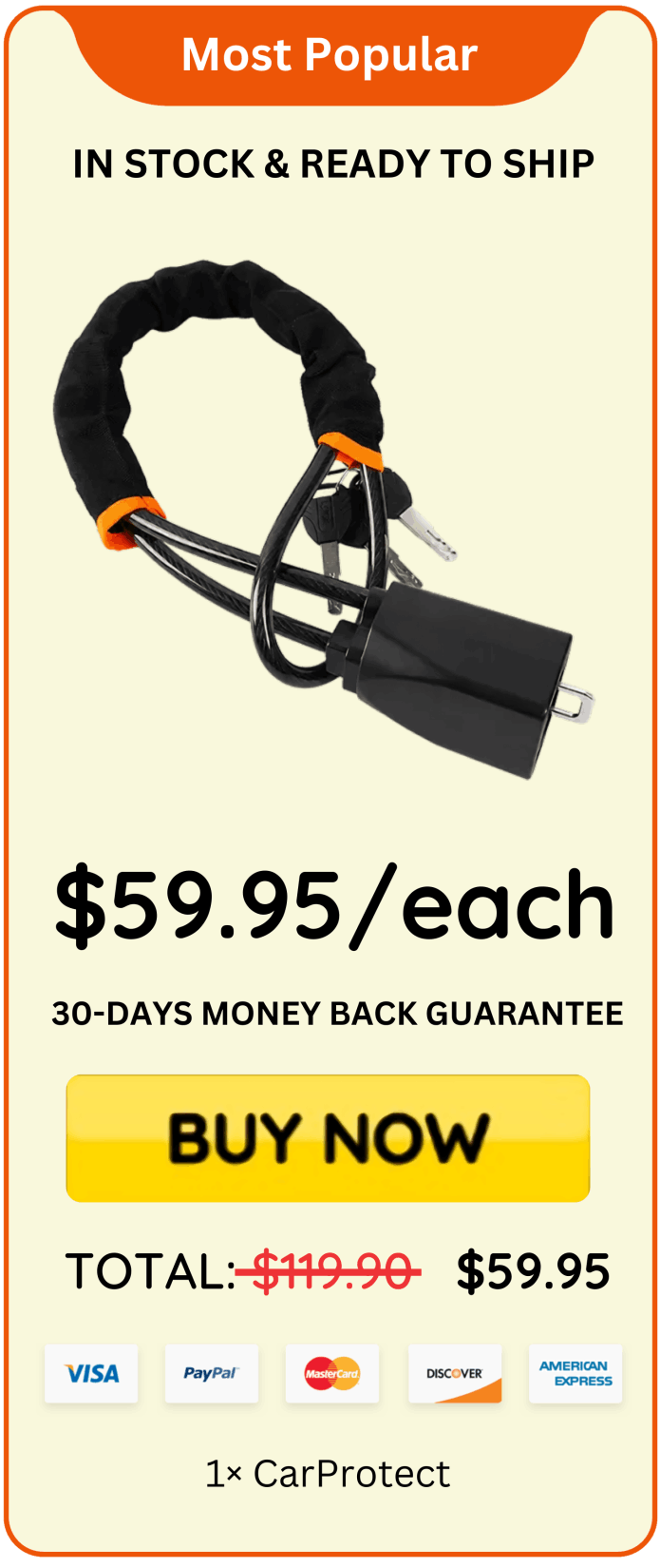 CarProtect Steering Wheel Lock price 